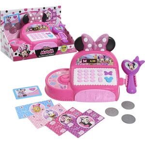 Disney Junior Minnie Mouse Pink Bowtique Cash Register Money Sounds NIB